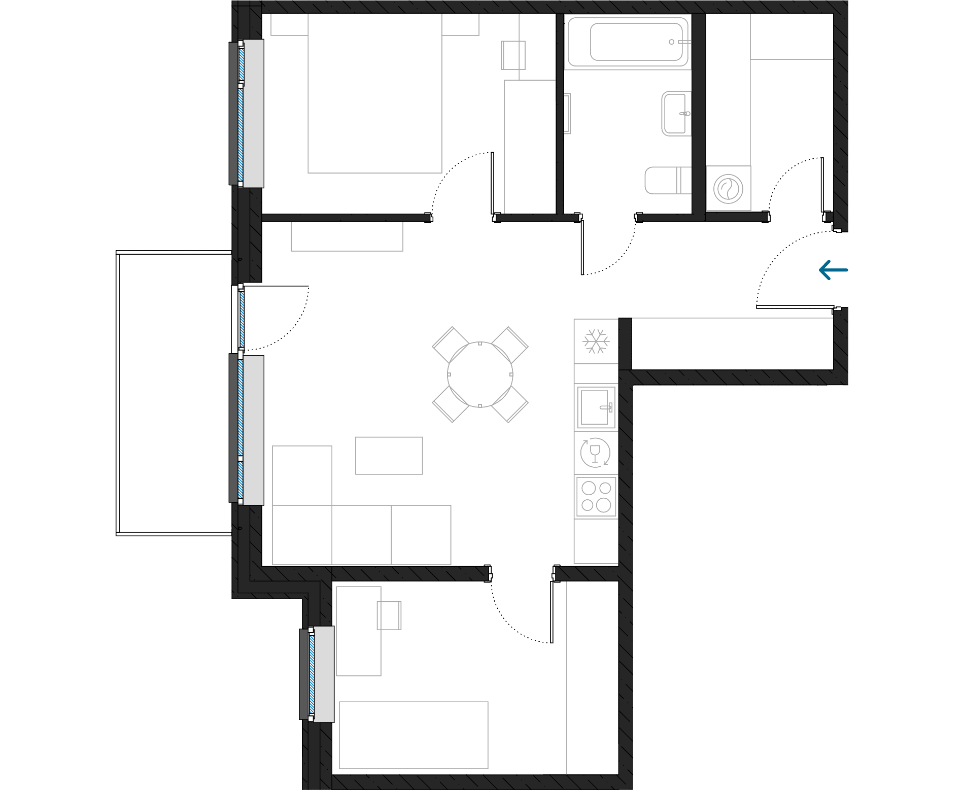 3B-1b floorplan