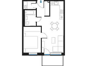2B-1a floorplan