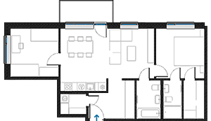 3C-1a floorplan