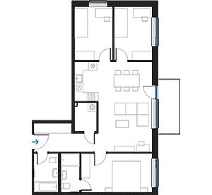 4C-1b floorplan